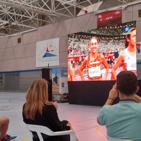 San Lorenzo de El Escorial se volcó con Lucía Rodríguez en los JJOO de Tokyo